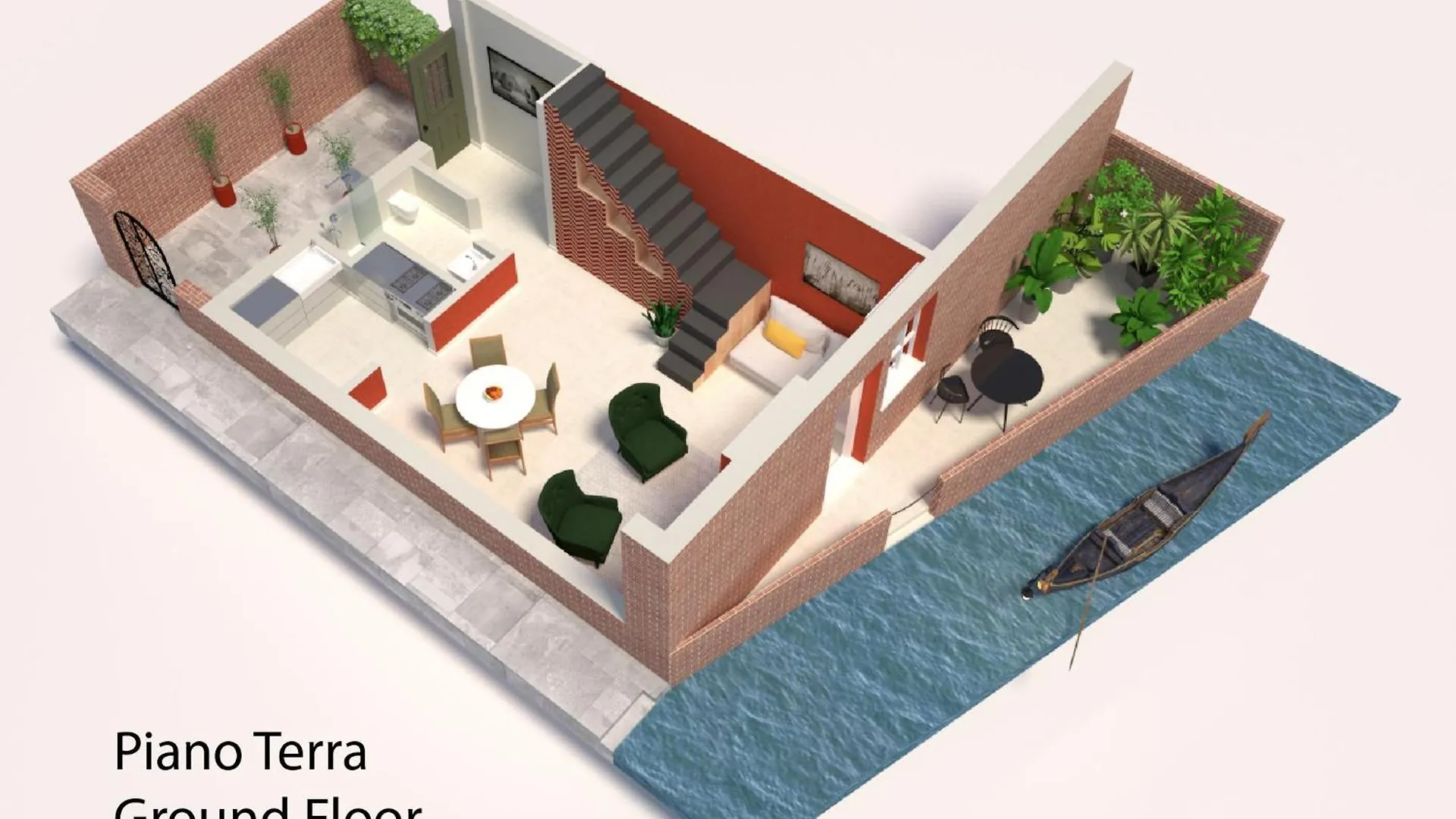Appartamento Di Lusso Con Terrazza Sull'Acqua Venedig Italien