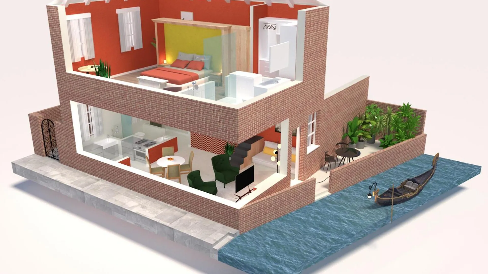 Appartamento Di Lusso Con Terrazza Sull'Acqua Venedig 0*,  Italien